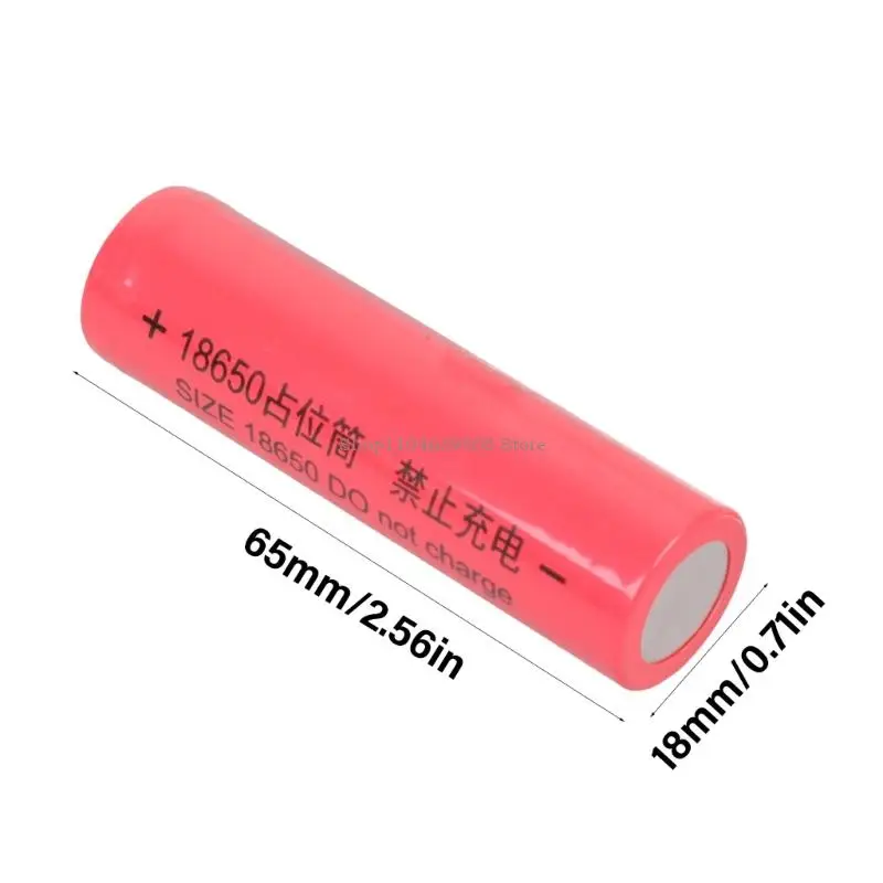 Set of 2PCS 18650 Battery Empty Housing Dummy Battery Setup Shell 0V for Assembly Training Only Series Use