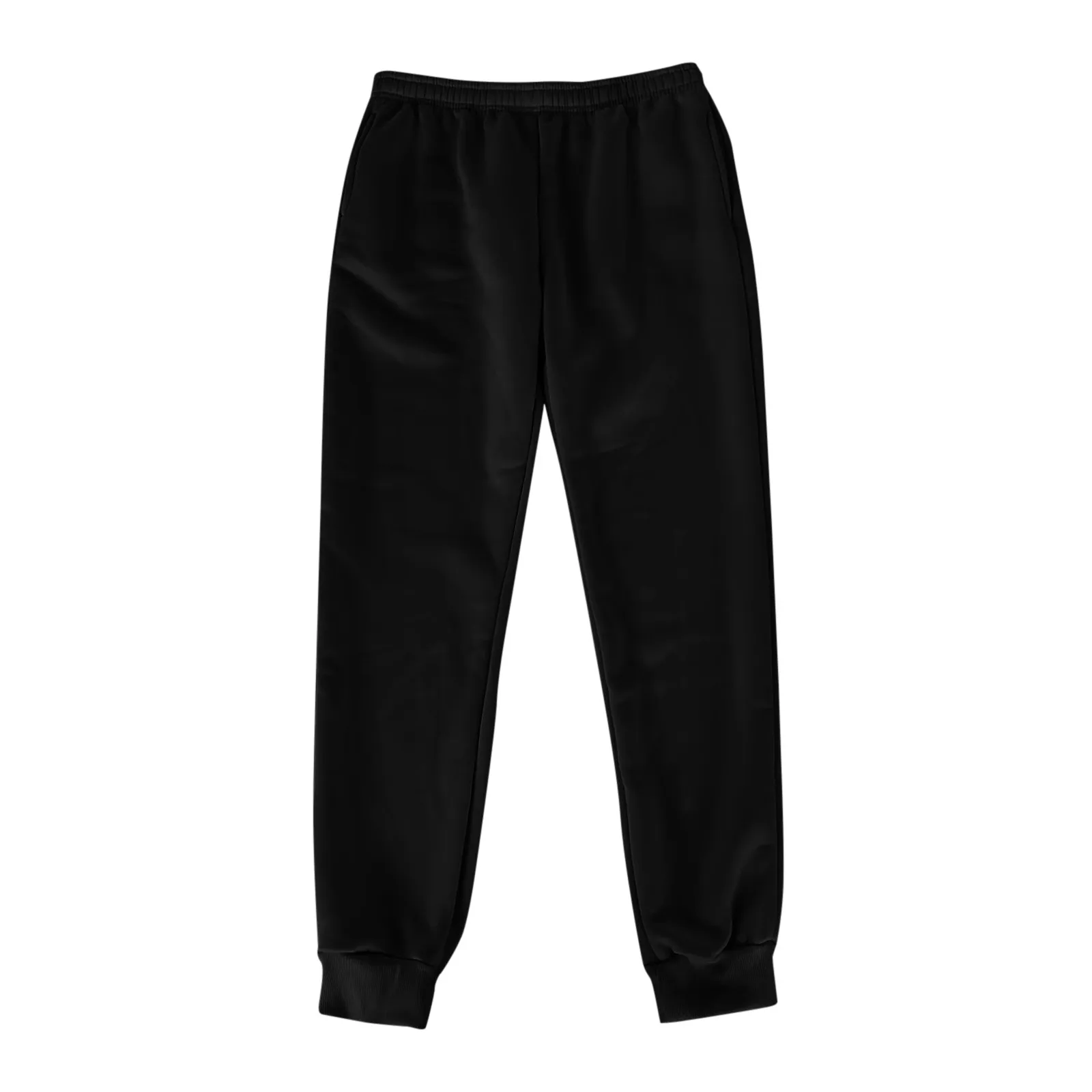 Schwarze Hose Damen Jogging hose einfarbig locker lässig Sport Knöchel band Hose mit Taschen Jogger Fitness Baggy Harems hose