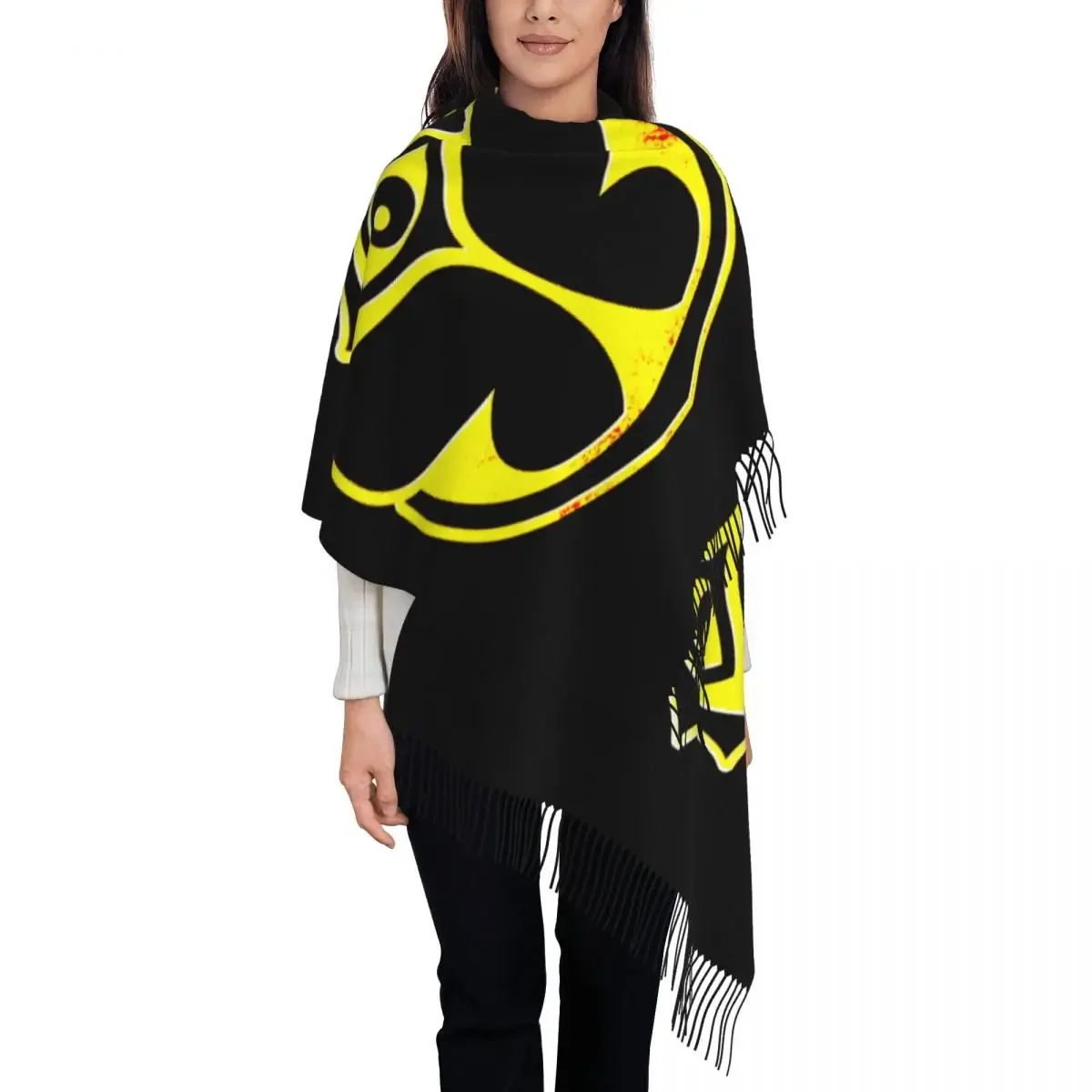 Custom Print  Scarf Women Men Winter Fall Warm Scarves Belgian Electronic Dance Music Festival Shawls Wraps