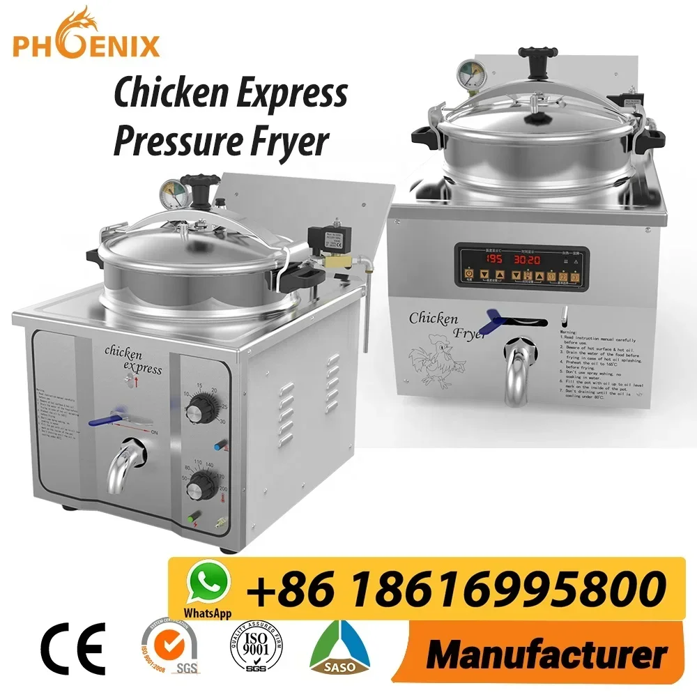 Commercial Desktop Electric Fryer /French Fries Fryer MDXZ-16C 16L/Fried Chicken Steak Pressure Cooker for Sale