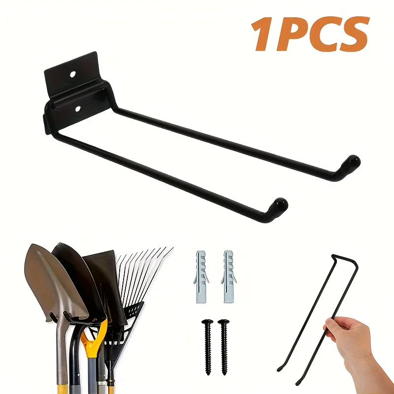 Support de rangement pour outils de jardinage, avec crochets en acier au carbone, pour outils, râtea