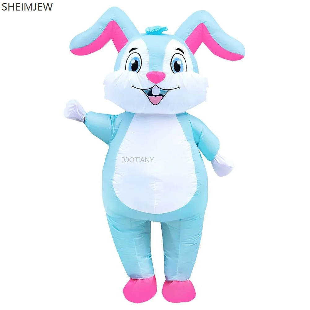 Costume de Cosplay de Lapin Gonflable de Pâques, Accessoires de Performance Créative sur Scène, Ensembles de ixde Carnaval Fantaisie pour Adulte