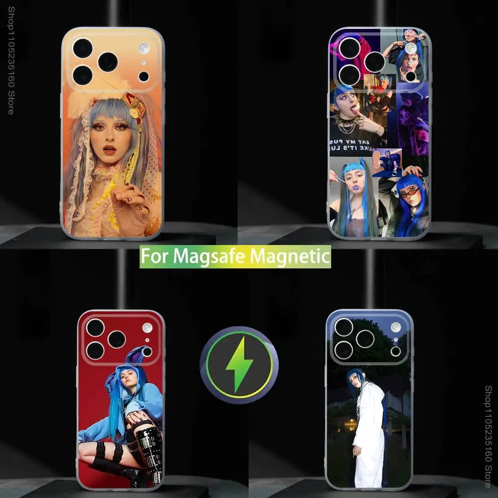 

A-Ashnikko Singer Phone Case For iPhone 17,16,15,14,13,12,11,Pro,Max,Plus,Mini,SE4,E Magnetic For Magsafe Wireless