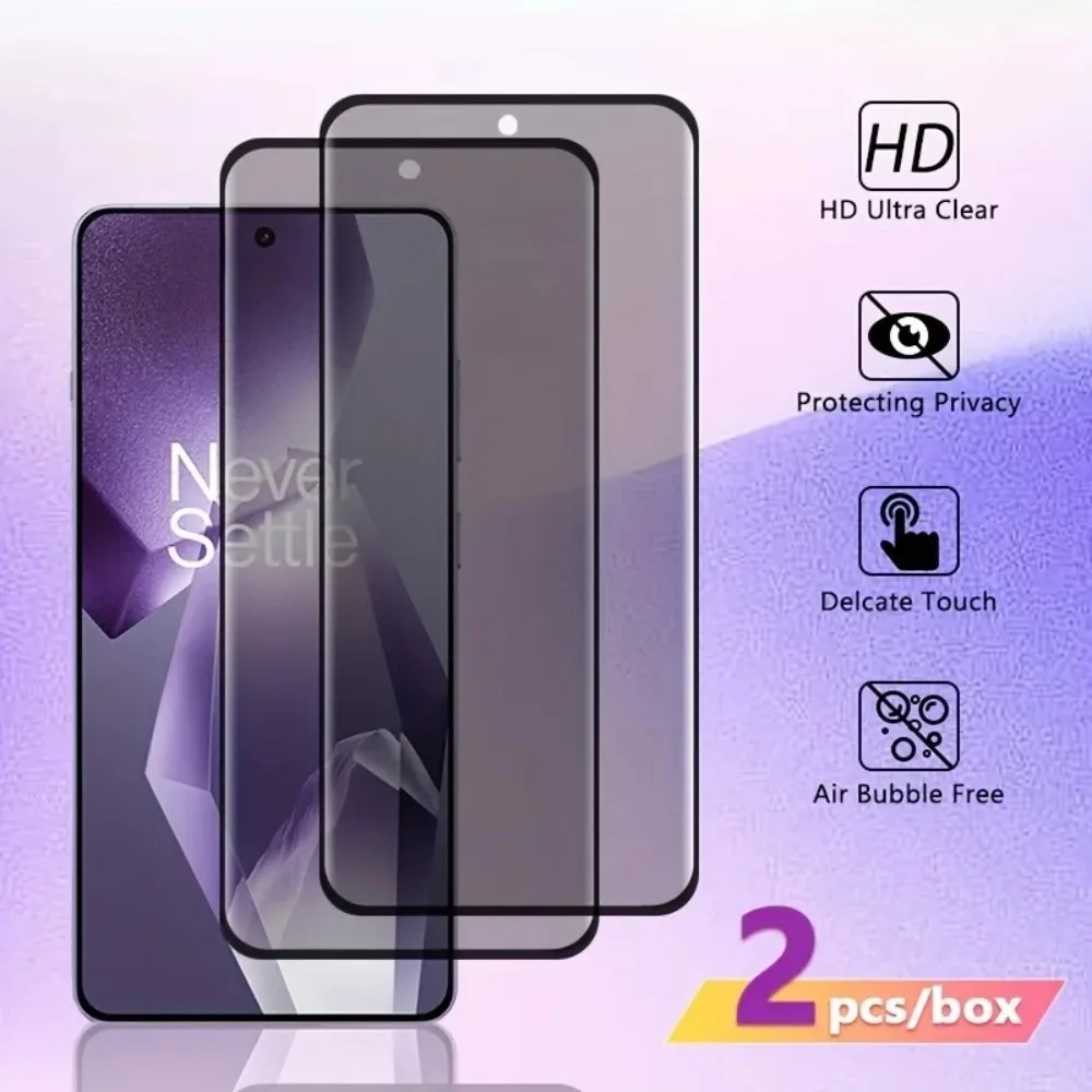 

2 шт. противошпионское закаленное стекло для OnePlus 13 12 13R Pro 13T 10T Защитная пленка для экрана OnePlus Ace 5 3 2 Pro Защитное стекло от царапин