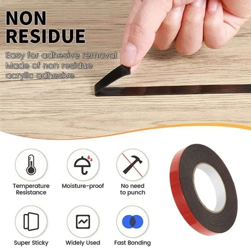 20/10M Extra Strong เทปกาวสองหน้ารถพิเศษฉีกขาดโดยไม่ทิ้งร่องรอยความหนืดสูงติดตั้ง Fixing Sticky