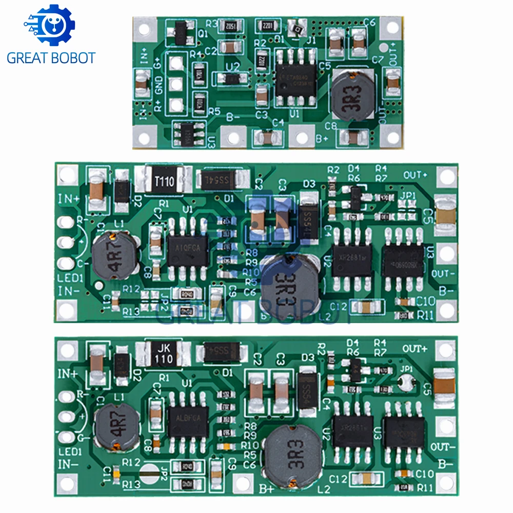 Charging Step Up Booster Module Dc 5v-12v To 9v/12v For 18650 Lithium Battery Ups Voltage Protection Converter Charge Discharge image 2