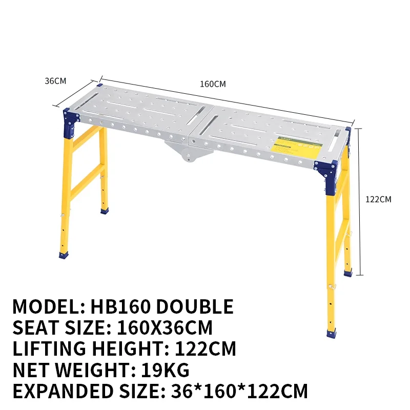 Metal Welding Table Folding 500KG Load Capacity Heavy Duty Steel Construction Workbench for Welding Adjustable Height