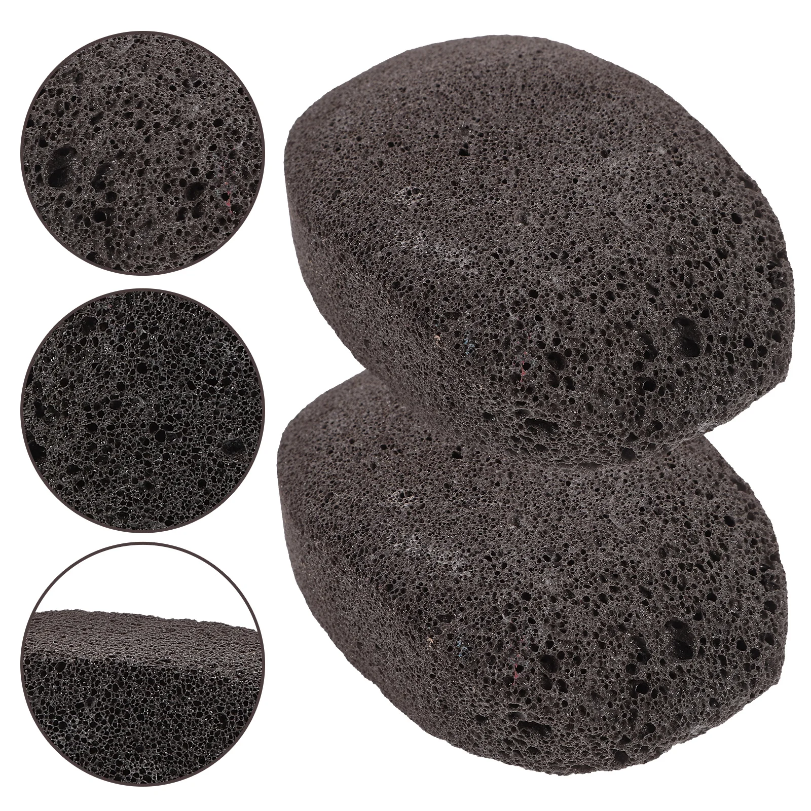 2 szt. Kamień Pumeksowy do Pedicure Przenośny Ścierak do Usuwania Zrogowaceń i Martwego Naskórka Wygodny Uchwyt Kamień Pumeksowy