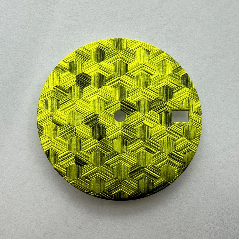 Customized New 28.5mm dial 3D chaotic design, suitable NH35 Dial for NH35/NH36/7S26 movement modification watch accessories