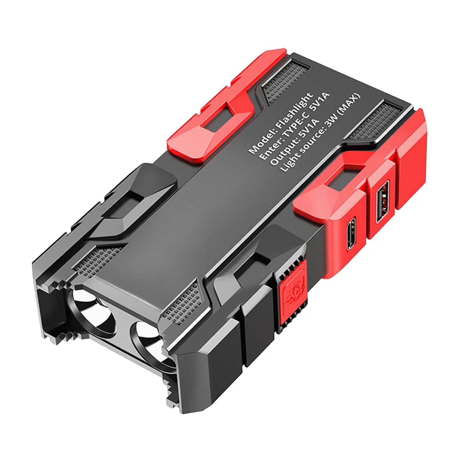 Handheld Torch Light USB Portable Flashlight Rechargeable for Cycling Hiking