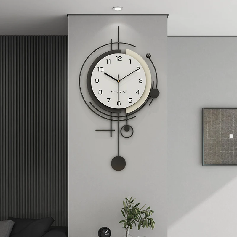 Decoration Free Shiping Wall Clock Pendulum Classic Battery Nordic Wall Watch Silent Creative Reloj De Pared Home Accessories