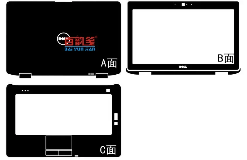 1xTop+1xPalmrest+1xScreen Bezel Skin Cover For Dell Latitude E6430 E6420 N4050 M4040 V3420 14-5458 5459 5455 5468 Vostro 3459