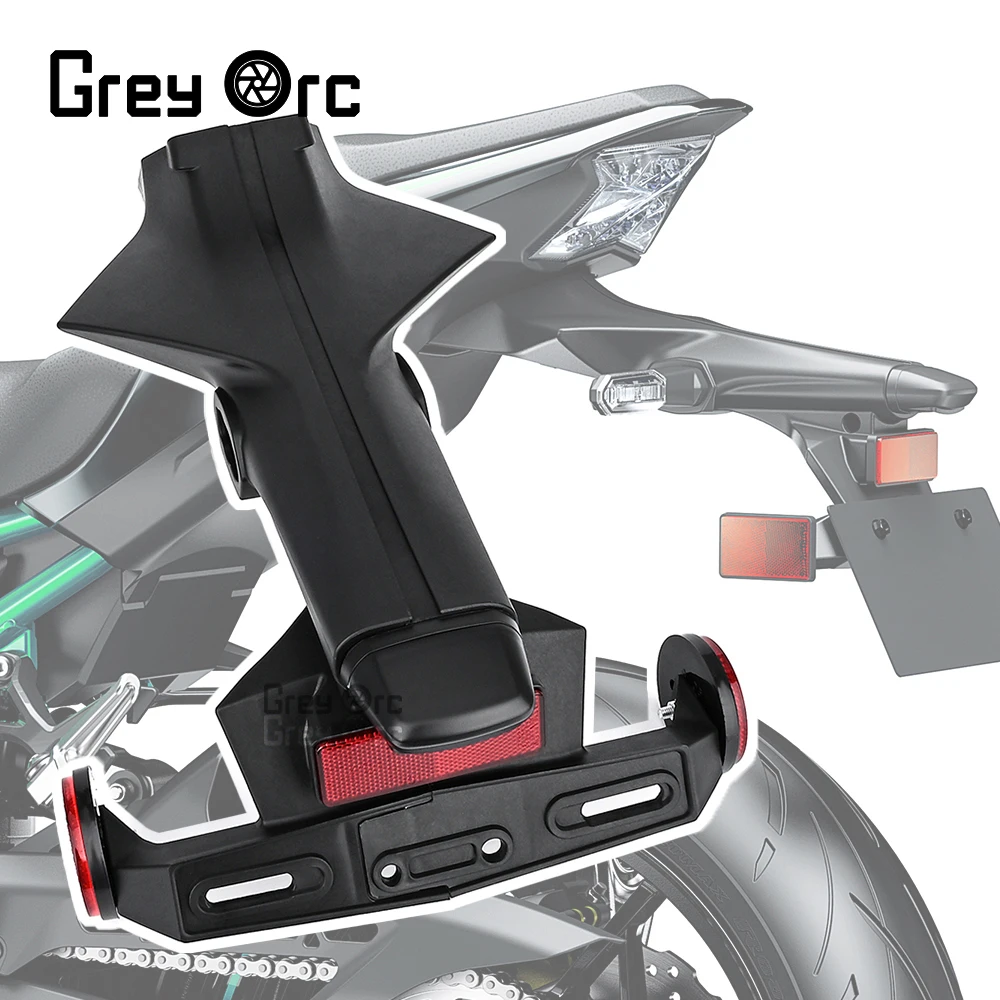 

Rear Fender Rear Mudguard Tail Lamp License Plate Bracket Rear Steering Lamp Holder For KAWASAKI Z900 2017-2023 Z H2 2020-2023