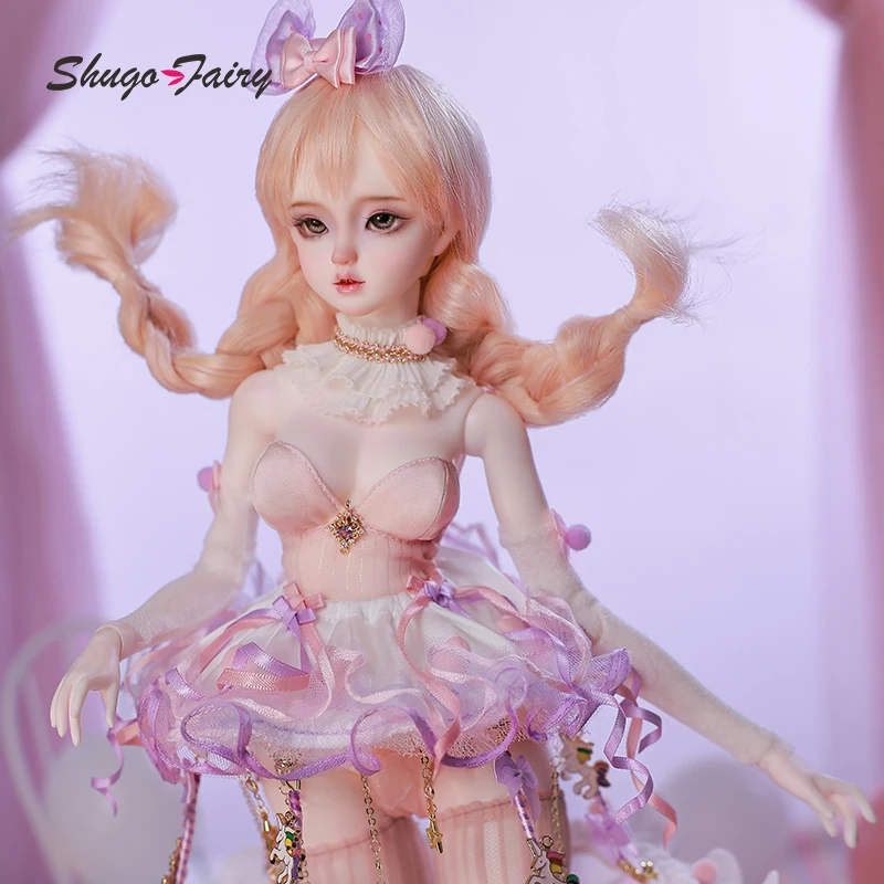 

Кукла Bariy Bjd, полный комплект 1/4, большая грудь, игрушки-балерины, куклы из смолы с шарнирными шарнирами, магнитная и съемная юбка, фея Shuga
