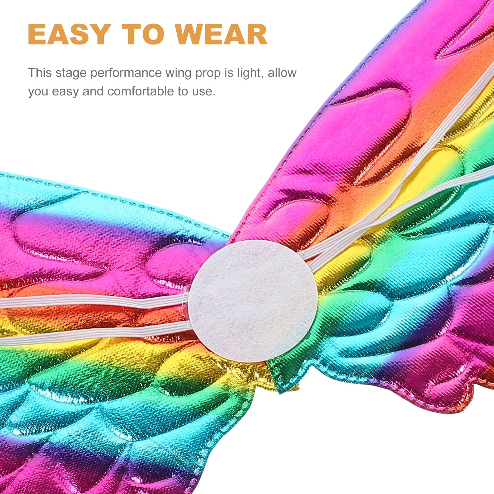 

5pcs Unicorn Wings Large Fairy Wing For Stage Performance Cosplay Party Outfits Accessory Angel Wing Prop Polyester Wing-Shaped