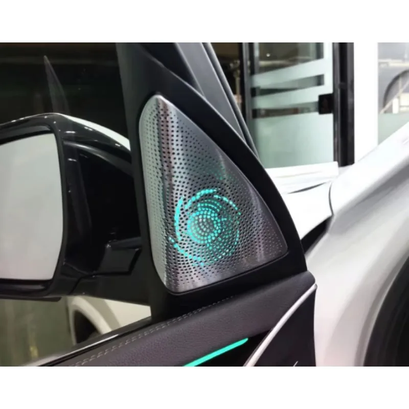 New Car Tweeter  Speaker Cover Luminous Ambient Light Audio Speaker Cover Interior Decoration view 3