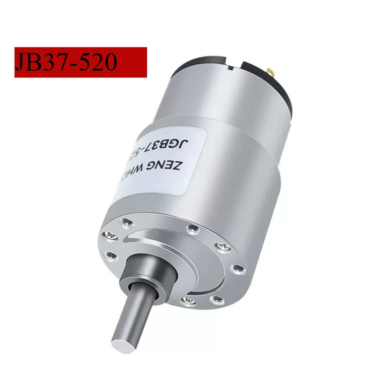 37mm Miniature DC Geared Motors DC 6V 12V 24V Speed Reguation High Torque Motor Low Speed small Motors JGB37-520 7RPM~1600RPM
