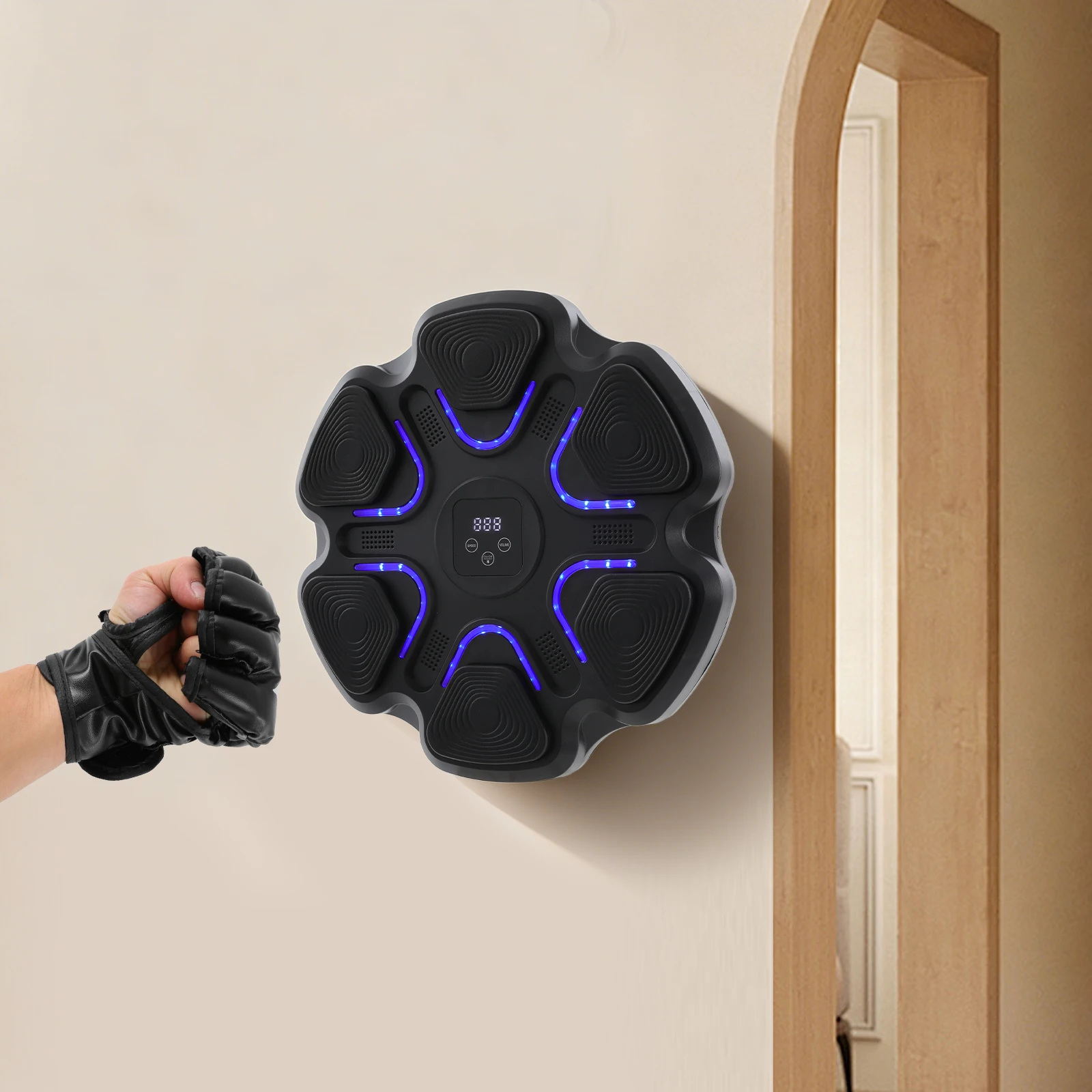 Hexagonal Punching Trainer, Bluetooth Smart Musical Boxing Target , Boxing Targets Workout Machine for Kids and Adults - view 8