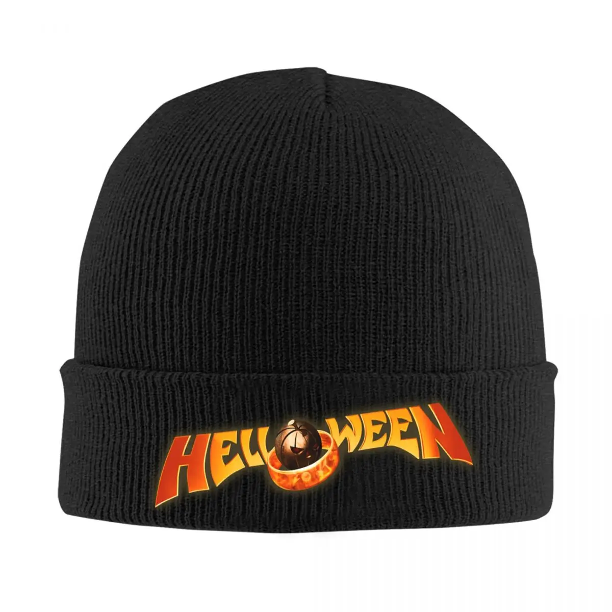 

Вязаная Шапка-бини Helloween рок-группы с напуском, шапка с черепом для женщин и мужчин, металлическая музыкальная теплая зимняя шапка, шапки