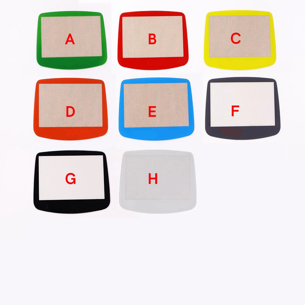 Cubierta protectora de lente de pantalla de vidrio personalizada para GBA IPS V2 LCD retroiluminado de 3,19 pulgadas, el área de visualización es más grande que el original