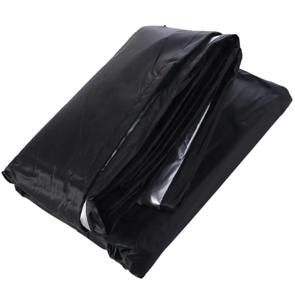 

7/8/9 Feet Billiard Table Cover Waterproof with Drawstring Pool Table Dust Cover Thickened Black Snooker Table Cover