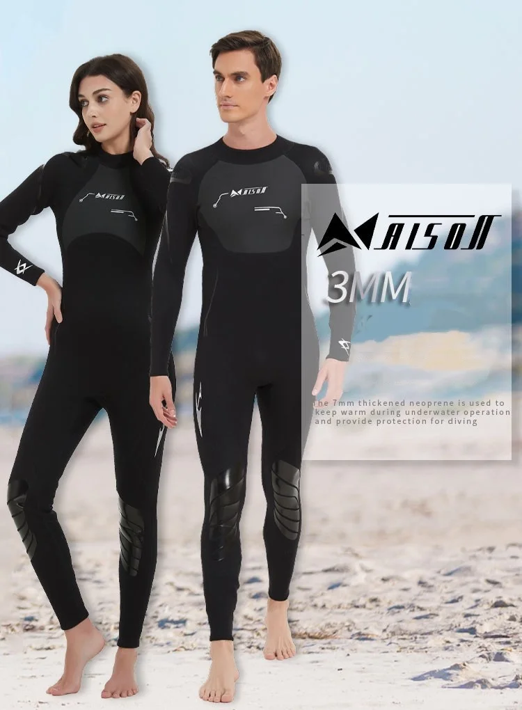 

Men Women 3MM Neoprene Full Body Spearfishing Kayaking UnderWater Hunting Diving Suit Scuba Keep Warm Snorkeling Swim WetSuit