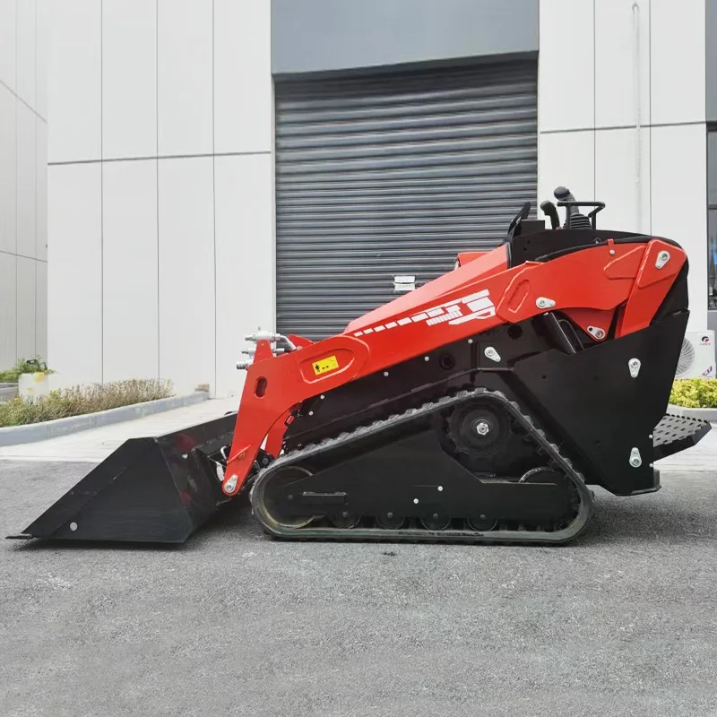 Enclosed System 1000-1500mm Wide Compact Diesel Skid Steer Loader Chinese Skid Steer Loader Mini Skid Steer Loader with Acce