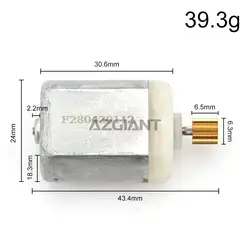 AZGIANT 10 teeth (6*7mm) Car latch Door Lock Motor 12V DC for Volkswagen Golf 6 cover trunk lock for OPEL VECTRA C
