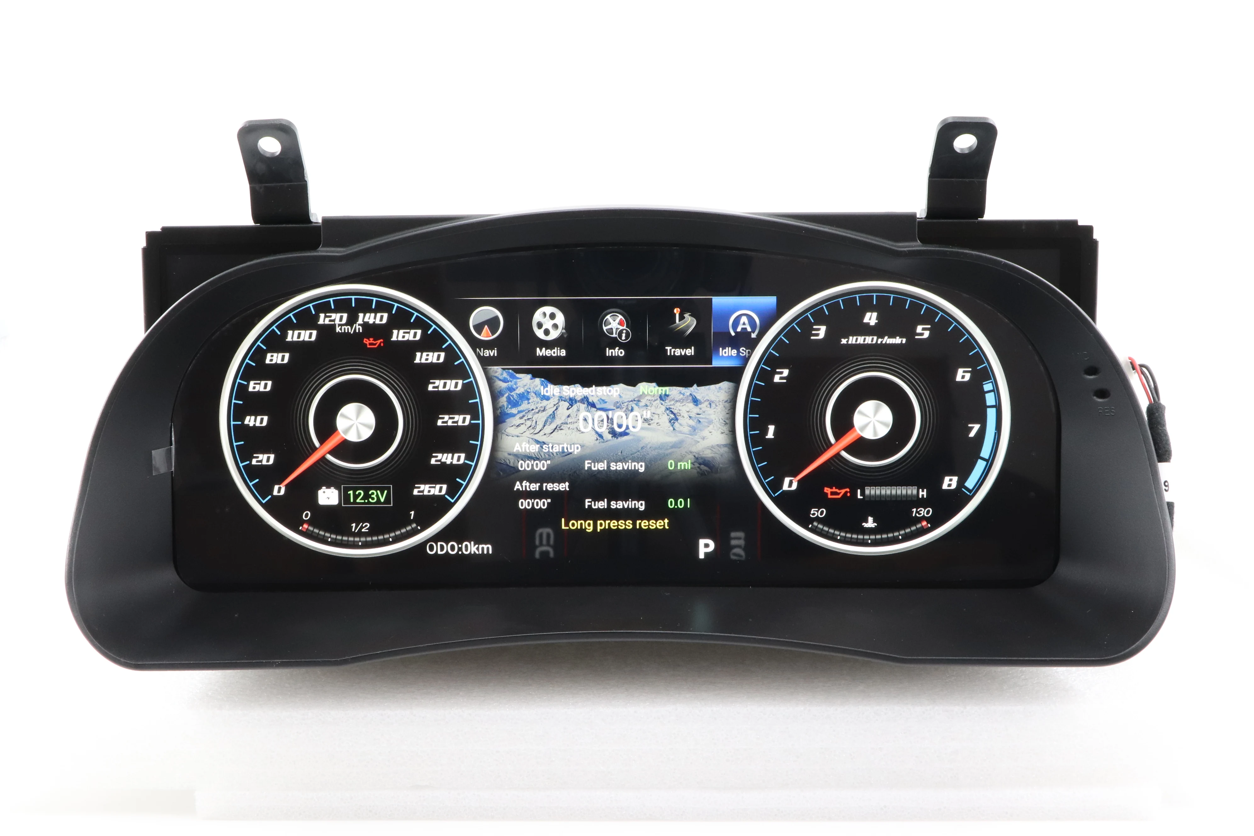JT 12.3 Inch Digital Dashboard Panel USB Stereo Virtual Instrument Cluster Cockpit Speedometer For 2018-2020 For TOYOTA For High