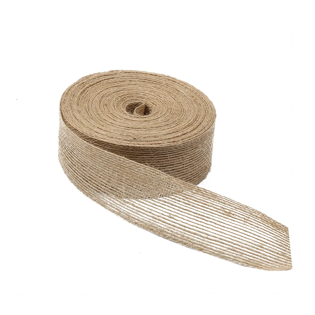 

Jute Ribbon 100M Natural Color 2cm Wide DIY Jewelry Making Wedding Decor Flower Shop Accessories H made Craft Supplies