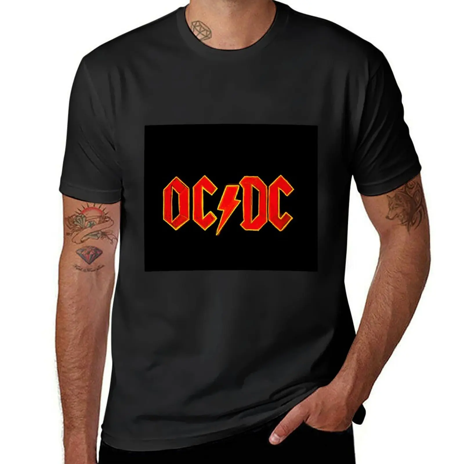 

OC DC T-Shirt blanks Short sleeve tee sports fans men workout shirt