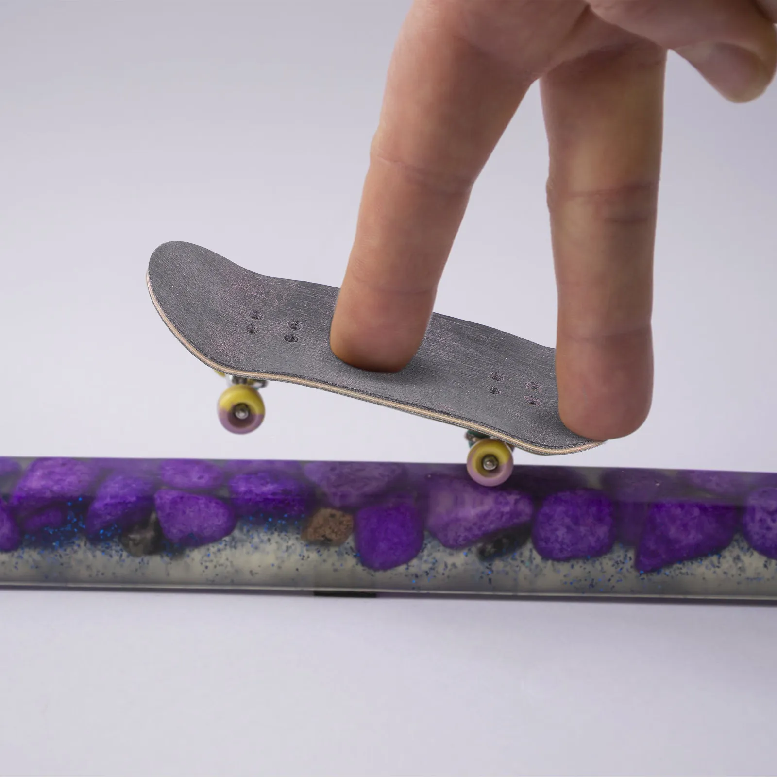 Fingerboard DIY Mini Skateboard Wooden Fingerboard Deck Replacement Sturdy Finger Skateboards for Kids Stress Relieving Finger