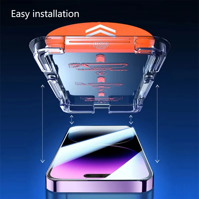 1-4 قطعة طلاء Oleophobic الخصوصية حامي الشاشة لسامسونج A55 5G A54 A52 A53 A16 A15 A35 A32 A14 A06 S24 الترا S23 FE الزجاج