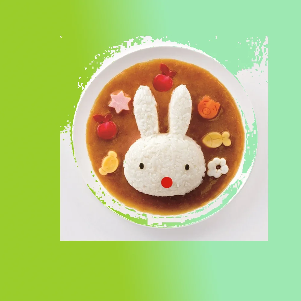 Kaninchen form Reisballform japanische Cartoon Kinder kreative Curry Reisform DIY Küchen utensilien