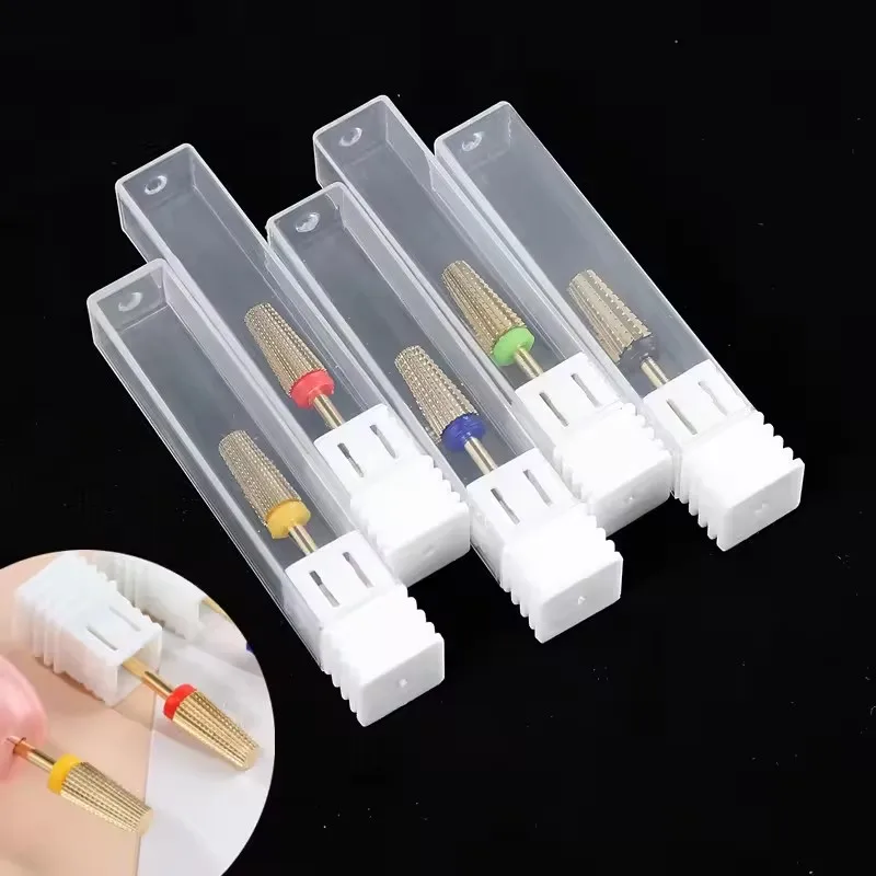 새로운 초경 텅스텐 네일 드릴 비트 밀링 커터 용 세라믹 매니큐어 드릴 네일 파일 버퍼 네일 아트 장비 액세서리