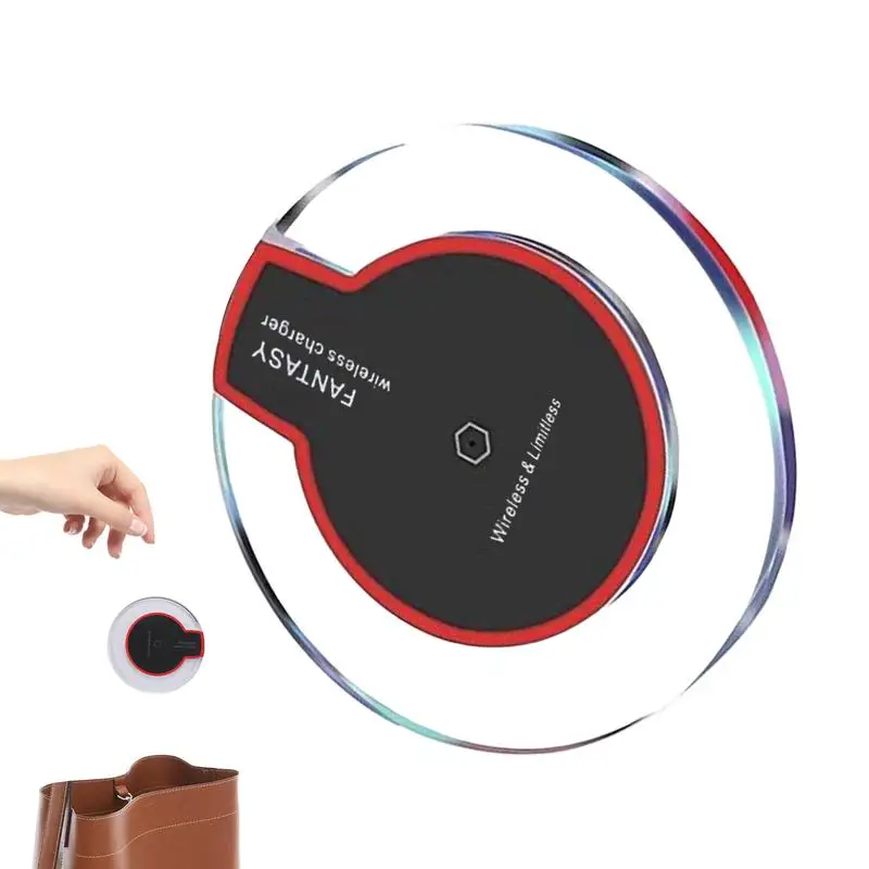 Cell Phone Wireless Charger Crystal Fast Charging Charger Station Hard Acrylic Compact Magnetic Charger For Stable Performance