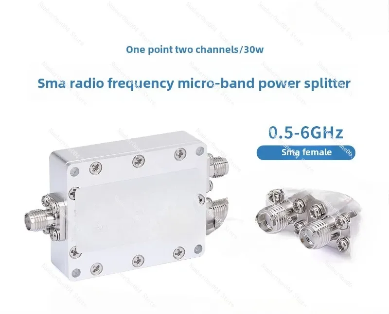 Applicable to 0.5-6 G SMA Female RF Microstrip Power Divider, Divider, Combiner WIFI Test 30W