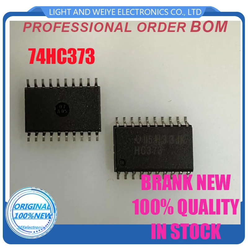 10 PCS SN74HC373NSR SOP-20-5.2MM 74HC373 HC373 Octal Transparent D-Type Latches With 3-State Outputs 20-SO Chip IC
