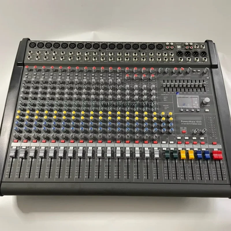 High Quality Powermate 1600-3 Dual 99 DSP Professional Mini Style DJ Controller Audio Console Mixer for Wholesale