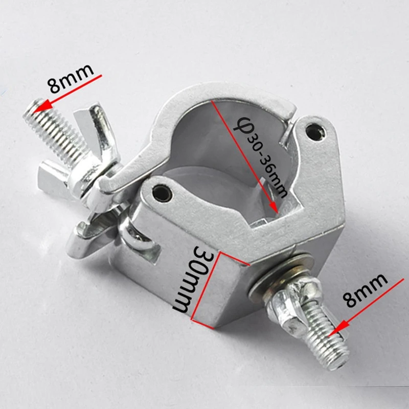 Paquete de 4 abrazaderas de luces de escenario, abrazaderas de luz de armazón de aleación de aluminio para tubo/tubo OD 28Mm-36Mm para focos de luces Par