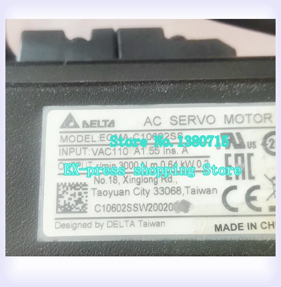 

Новый оригинальный ECMA-C10602SS 220 В 200 Вт 0,64 нм 3000 об/мин серводвигатель переменного тока сальник тормоза