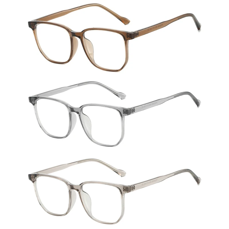 3 قطعة نظارات مربعة لحجب الضوء الأزرق للرجال TR90 إطار خفيف مضاد للأشعة الزرقاء نظارات كمبيوتر كلاسيكية للنساء #2