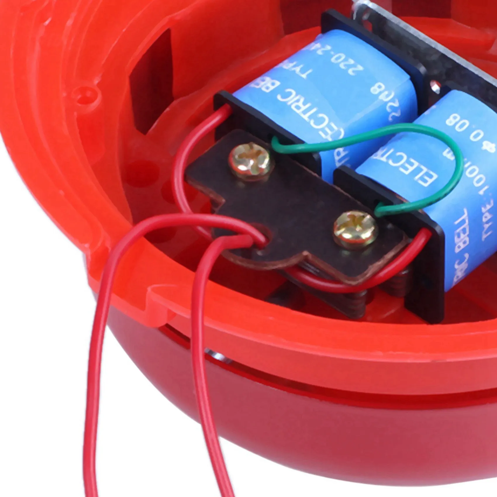 

CEA 2X AC 220 В 100 мм диаметр 4 дюйма для школ пожарная сигнализация круглой формы электрический звонок красный