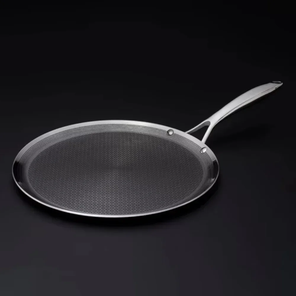 20 Pcs Hexagonal Composite Cookware Set, Stainless Steel Wok Kitchenware With Lid 3-Layer Stainless Steel Honeycomb