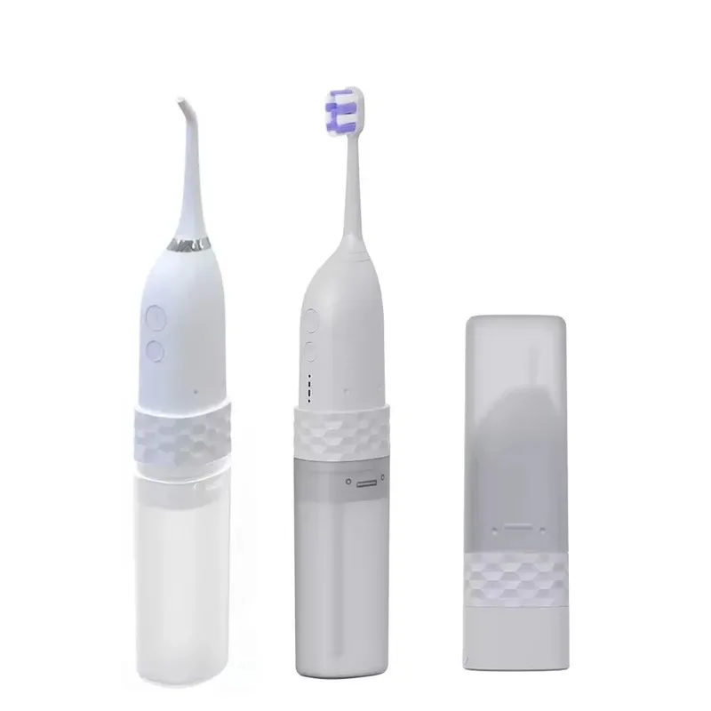 Electric toothbrush and water floss two-piece set, wireless ultrasonic oral rinser, travel tooth cleaning tools, direct