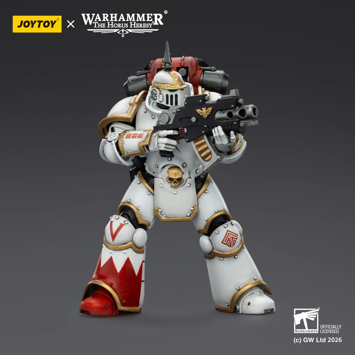 【Preventa】JOYTOY Warhammer 40K White Scars MKIll Legionario Táctico 2 Piezas 1/18 Figura de Acción Modelo de Juguete