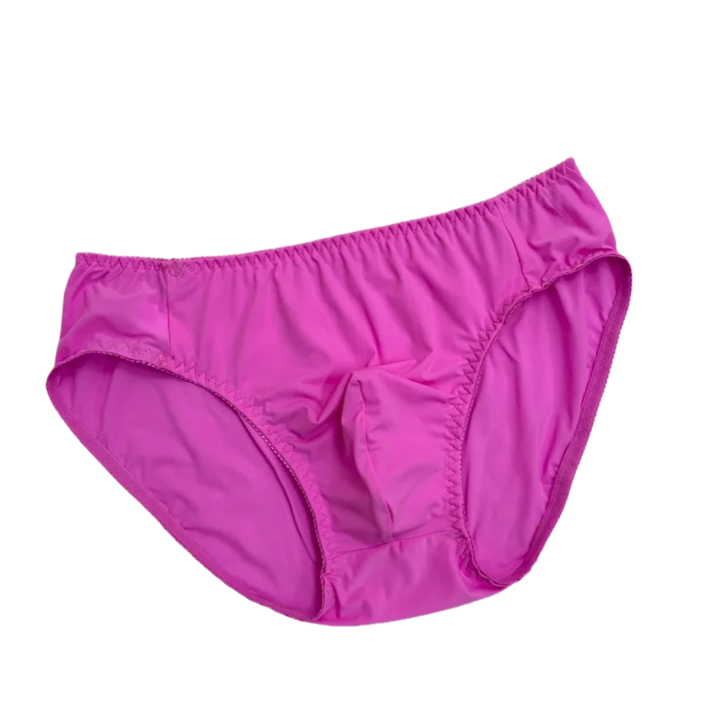 

Man's Pants Briefs Rose Purple Silky Touch Live Show Dance Private Party DJ Club Bar FKK Sheer Sexy