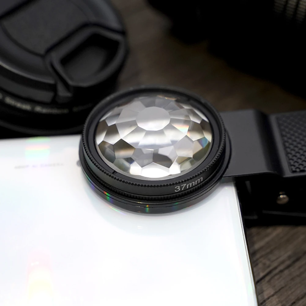 Фильтр для объектива телефона, призма, калейдоскоп 37 мм для смартфона