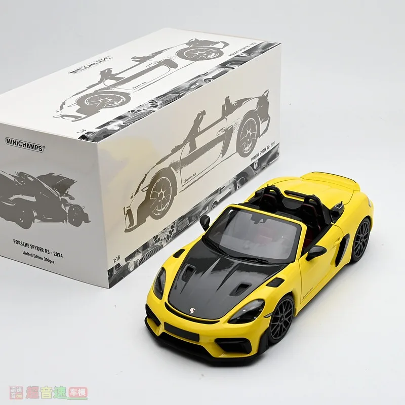 Diecast MINICHAMPS 1:18 Scale Porsche 718 SPYDER RS 2024 Alloy Car Model