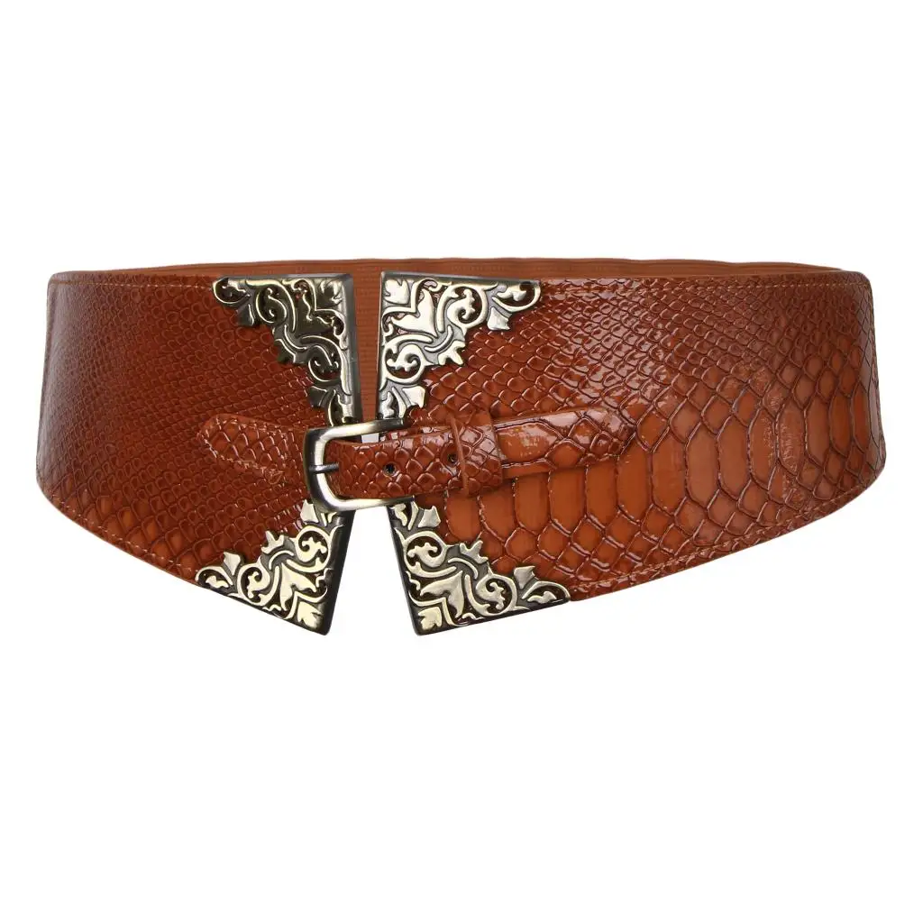 

Wide Elastic Waistband Waist Belt Stretch Dress Band Women's